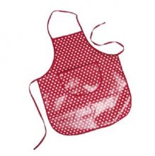 Kids Red Polka Dot Wipe Clean Play Apron