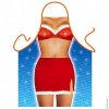 Sexy Sizzling Christmas Lady Novelty Xmas Apron