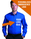 High Quality Long Sleeved Shirt with Corporate Logo Embroidered