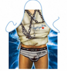 Crazy For You Funny Mens Apron Crazy For You Funny Mens Apron