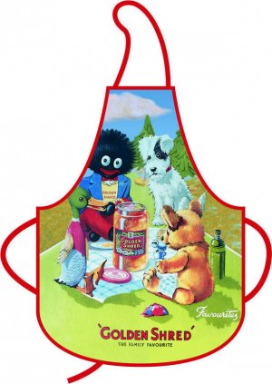 Retro Golden Shred Golliwog Novelty Apron