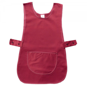 Quality Work Wear Red Plain Tabard Apron