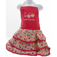 Pretty Dress Style Girls Frilly Baking Apron