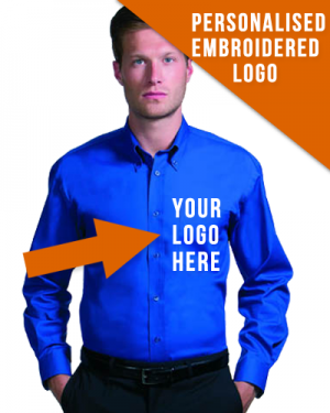 High Quality Long Sleeved Shirt with Corporate Logo Embroidered