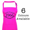 Vintage Aged Perfection Birthday Year and Anniversary Date Apron