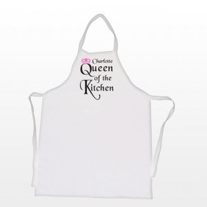 Personalised Name Queen of Kitchen Novelty Apron