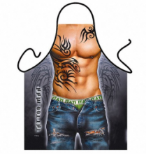 Novelty Mens Hunky Tattoo Apron