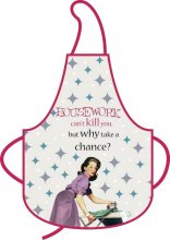 Housework Can't Kill You Joke Vintage Apron