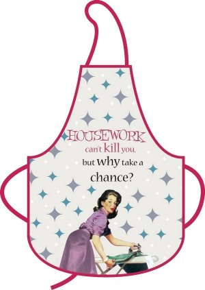 Housework Can't Kill You Joke Vintage Apron