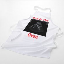 Personalised Baby Ultrasound Novelty White Printed Apron