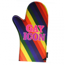 Novelty Gay Icon Striped Oven Glove