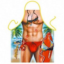 Sexy Lifeguard Beach Body Mens Funny Apron