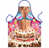 Bikini Babe Birthday Cake Mens Novelty Apron