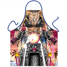 Leather Clad Biker Bikini Babe Novelty Ladies Apron