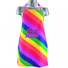 Gay Icon Classic Stripes Funny Apron