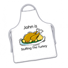 Funny Personalised Name Christmas Turkey Stuffer Apron Funny Personalised Name Christmas Turkey Stuffer Apron