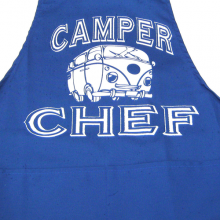 Camper Chef Retro VW Style Blue BBQ Apron