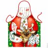 Rude Santa's Reindeer Funny Xmas Apron