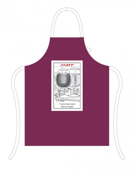 Red Wine Lovers Funny Joke Traditional Cotton Apron - Click Image to Close