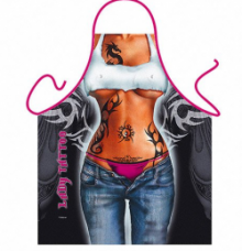 Sexy Tattooed Chick Novelty Ladies Apron Sexy Tattooed Chick Novelty Ladies Apron