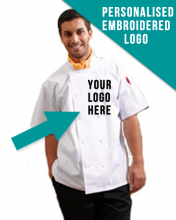 Double Breasted Pro Chef Jacket With Embroidered Business Logo