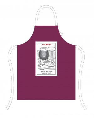 Red Wine Lovers Funny Joke Traditional Cotton Apron