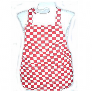 Red and White Cheque Chefs Kitchen Apron