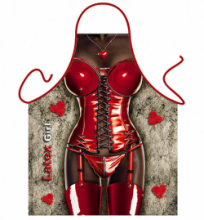 Seductive PVC Temptress Ladies Saucy Apron