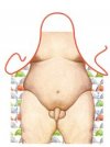 Chubby Naked Fat Man Novelty Mens Apron