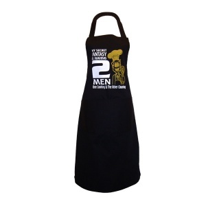 2 Men Fantasy BBQ Ladies Apron - Click Image to Close