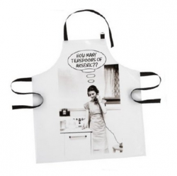 Arsenic Deadly Housewife Black and White PVC Apron