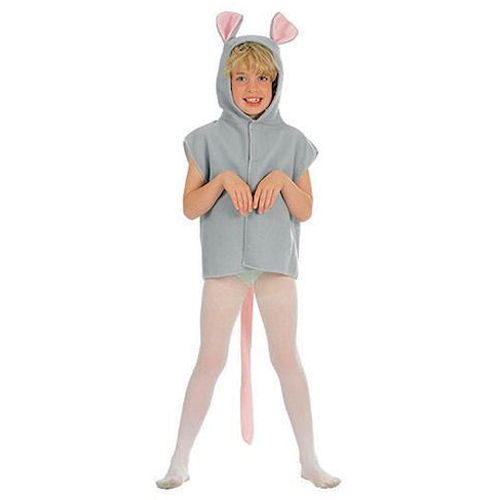 Childrens Fancy Dress Furry Mouse Tabbard - Click Image to Close