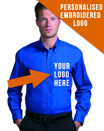 High Quality Long Sleeved Shirt with Corporate Logo Embroidered - Click Image to Close