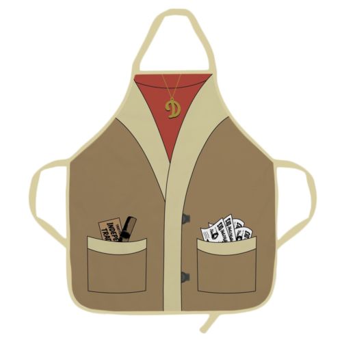 OFFICIAL ONLY FOOLS AND HORSES DEL BOY Sheep-Skin Style Apron - Click Image to Close