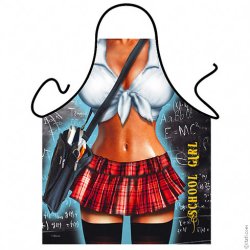 Rude Naughty School Girl Sexy Ladies Apron