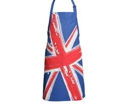 Worn Look UK Flag Cotton BBQ Apron - Click Image to Close