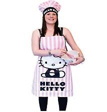 Pink Stripped Official Hello Kitty Apron & Hat